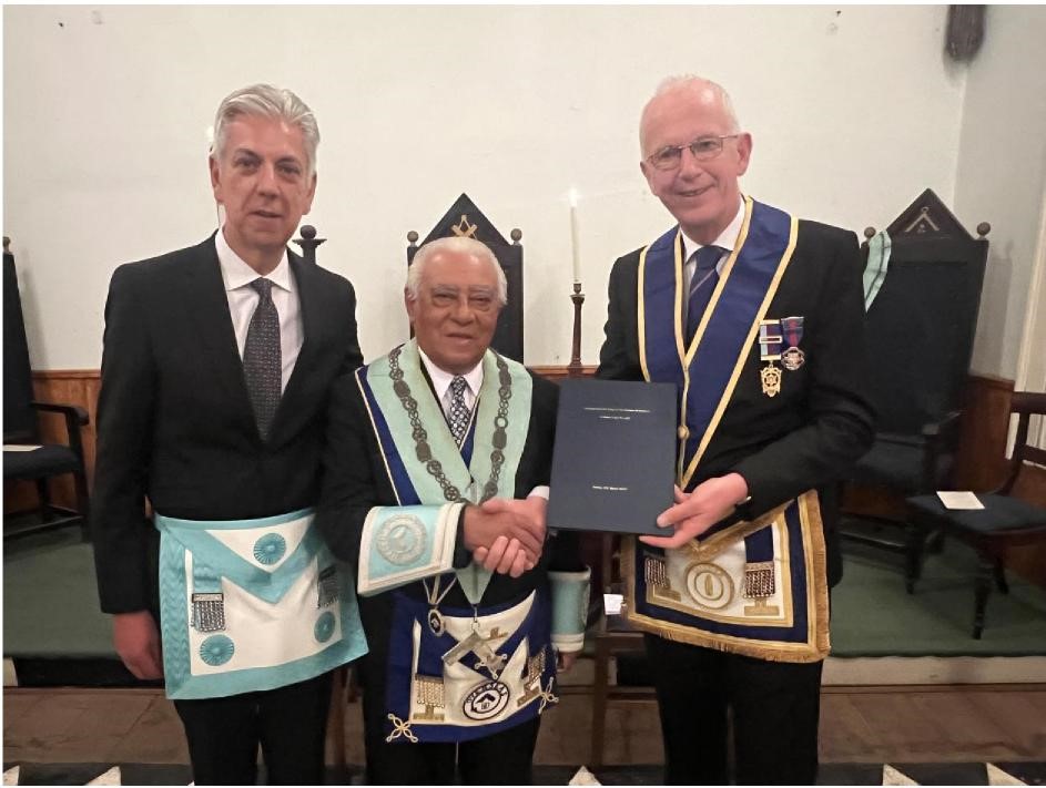Sussex Freemasons visit St Helen Lodge as part of a fundraising initiative
