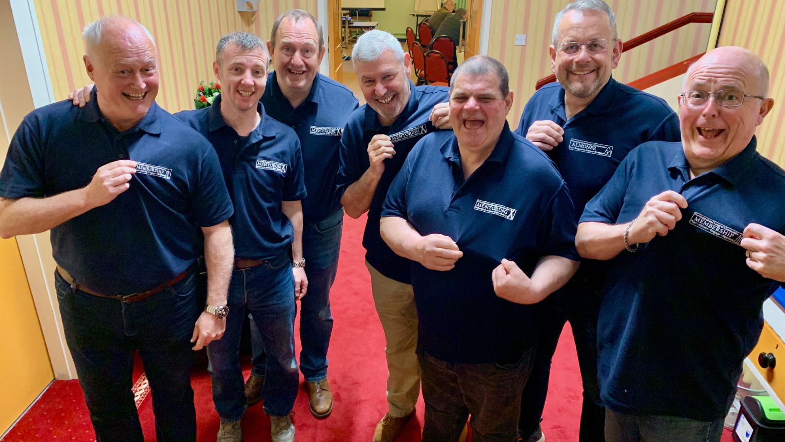 Lincolnshire’s Pathway Rollout Team show off their branded shirts at a Saturday morning Pathway seminar.