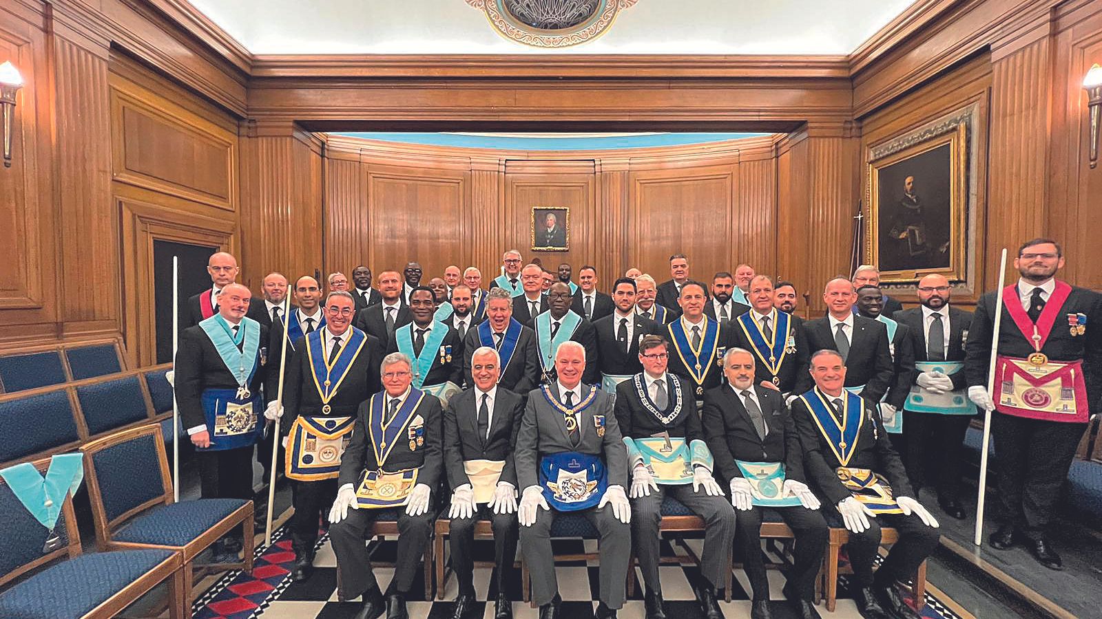 Freemasons from Cyprus travel to London to meet with British Freemasons