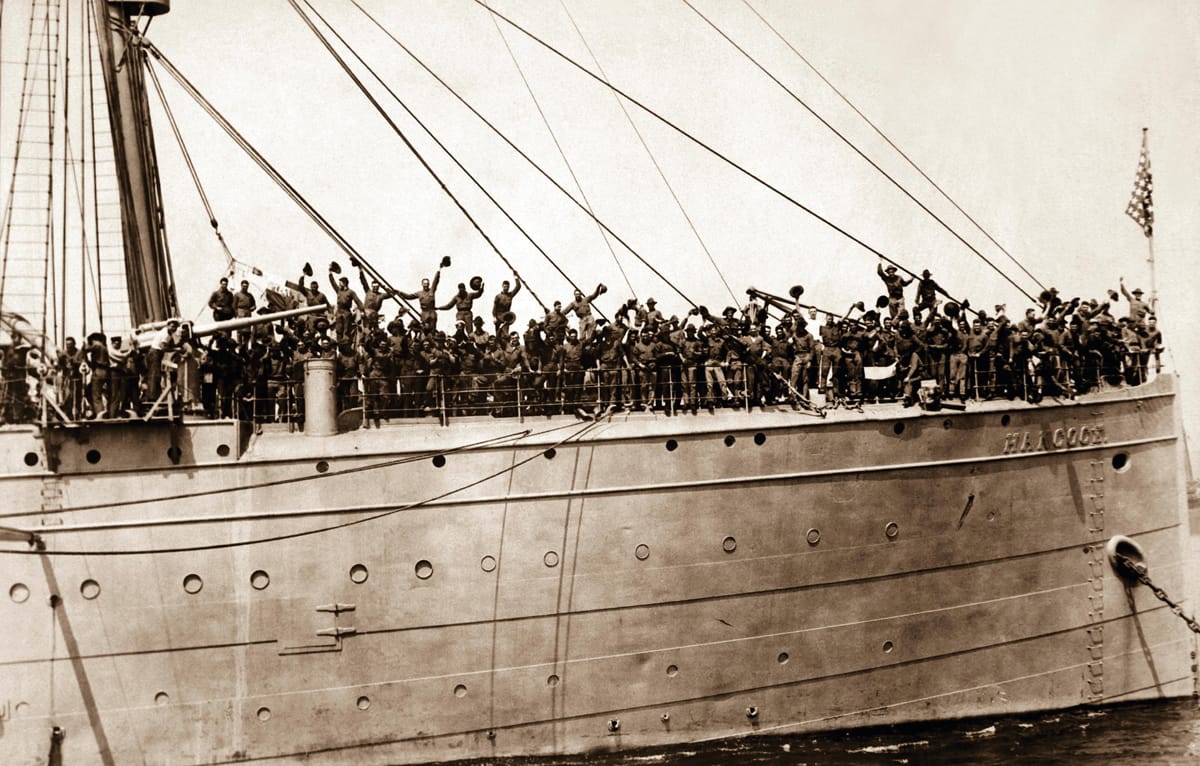 USS Hancock Arriving in St. Nazaire, France