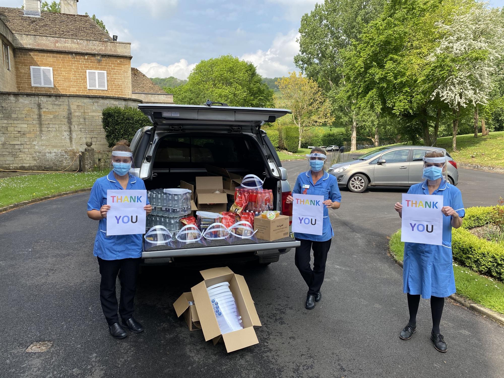 Wiltshire freemasons donated visors for the COVID-19 crisis