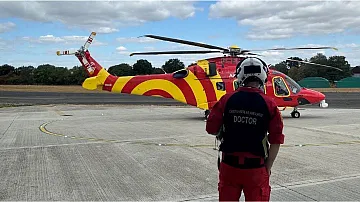 Air Ambulance in action