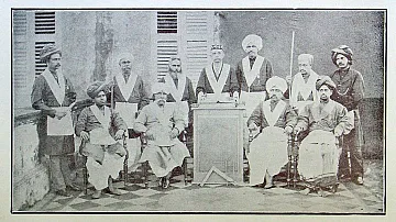 Members of Carnatic Lodge No. 2031, Madras, founded in 1884. ©Museum of Freemasonry, London
