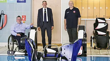 Buckinghamshire Freemasons help provide accessible swimming at Stoke Mandeville Stadium with funding for a new Pool Pod lift.
