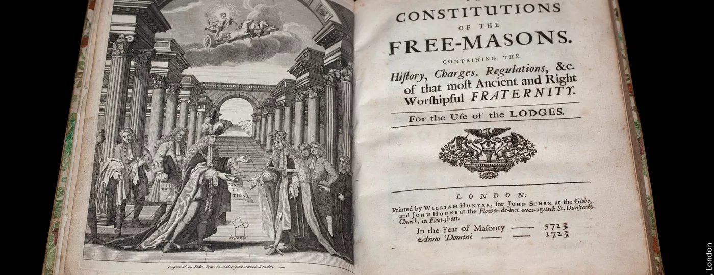 Andersons Constitutions the history of Freemasonry