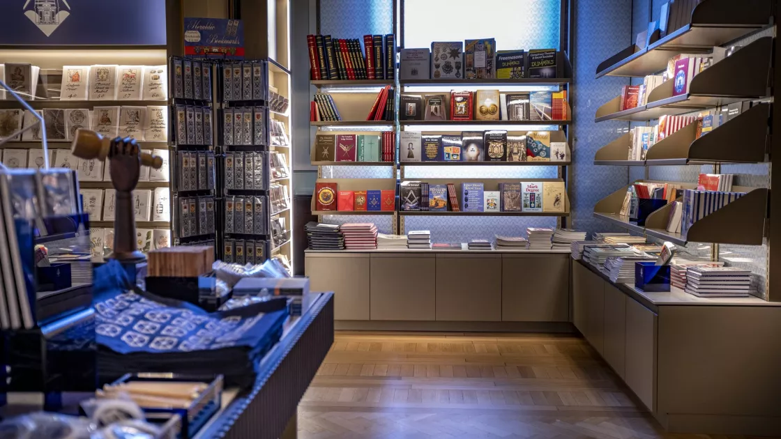 Books at the Shop at Freemasons' Hall in London