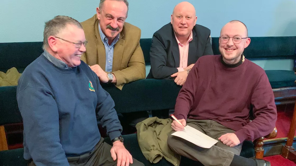 Members of the Mon Light Blues club