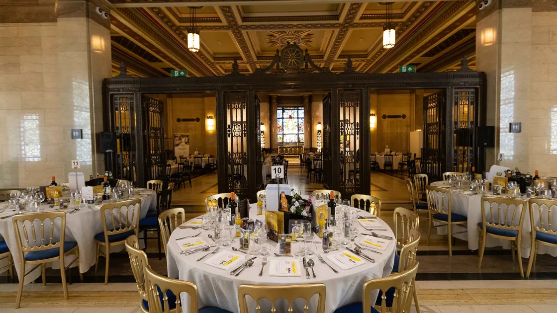 The Vestibules at Freemasons' Hall hosting dinner