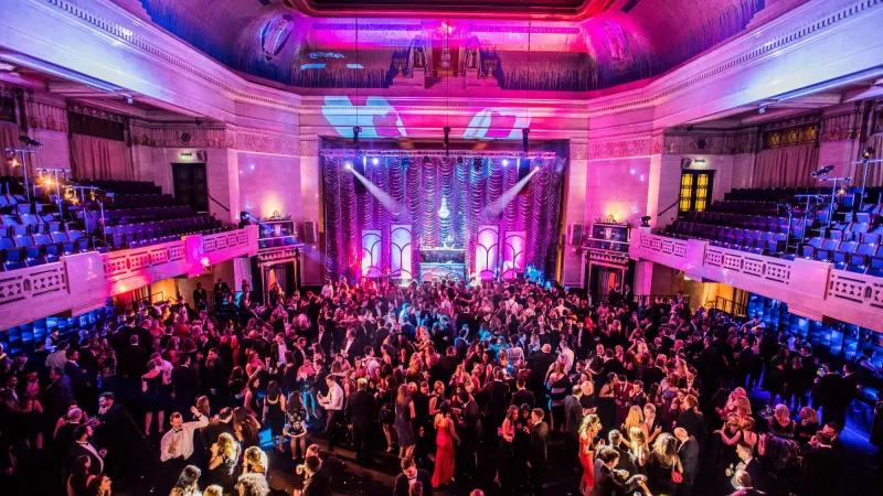 Party in the Grand Temple at Freemasons' Hall in London