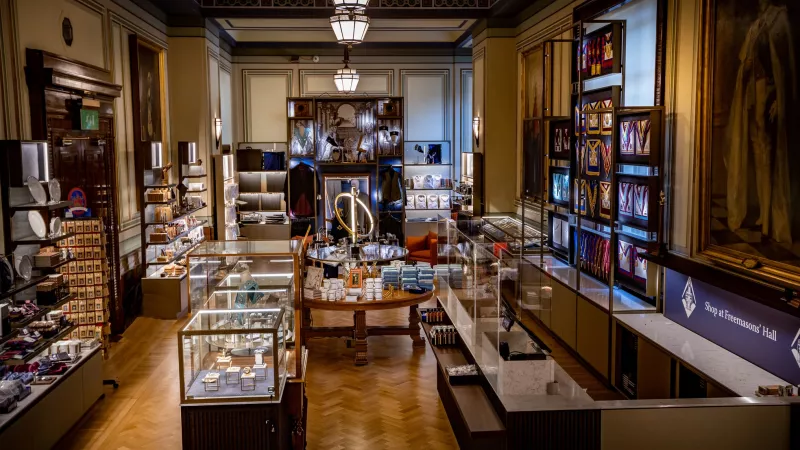 Shop at Freemasons' Hall in London