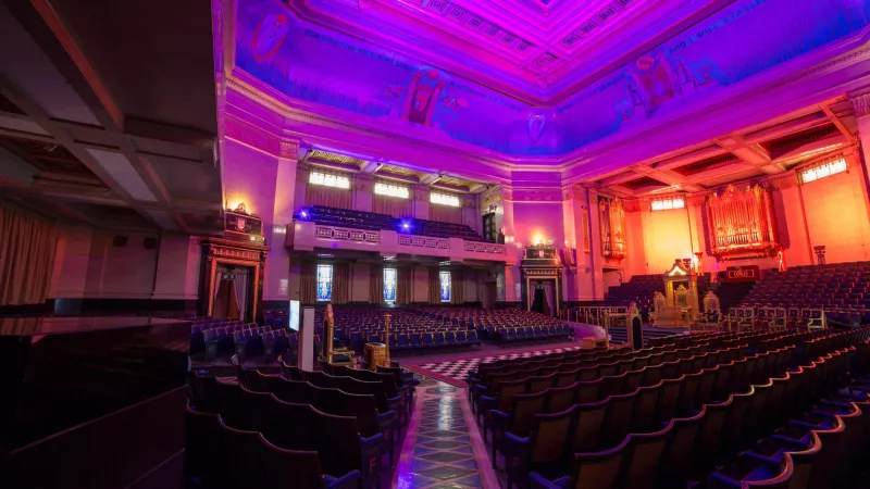 The Grand Temple at Freemasons' Hall decked out for an event