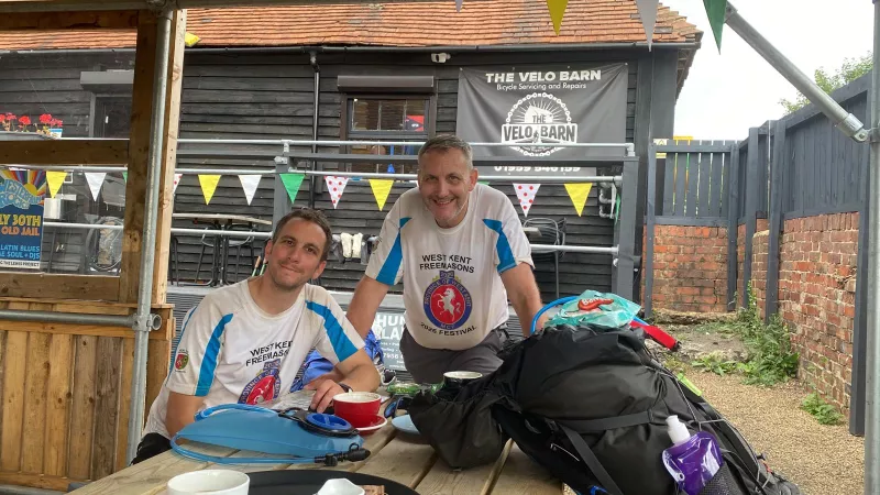 West Kent Freemasons walking the Pilgrims Way for charity