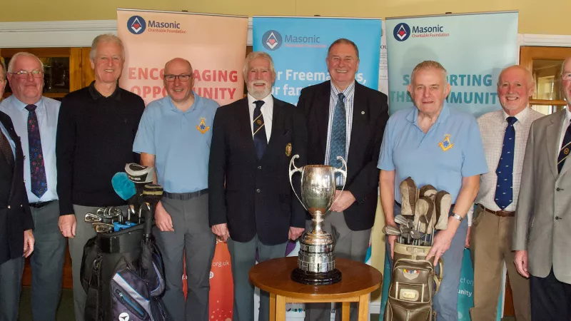 Lincolnshire Masonic Golfing Association officials