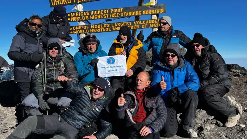 Lincolnshire Freemasons on the Kilimanjaro