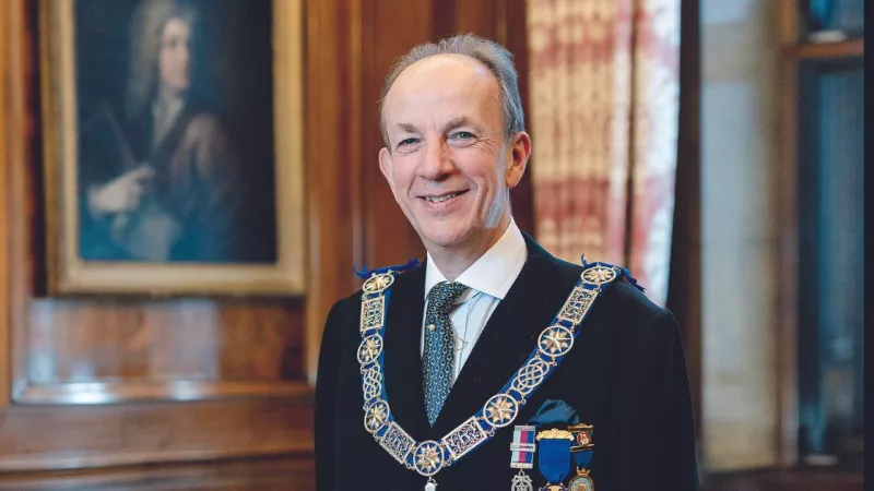 Photo of Freemason and Pro Grand Master Jonathan Spence at Freemasons' Hall