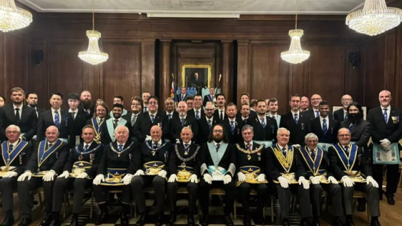 Manchester Freemasons Host Unique Event Presentation Team