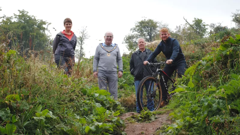 Northumberland Freemasons in Rothbury Bike Park