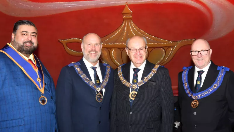 Berkshire Freemasons at local panto 