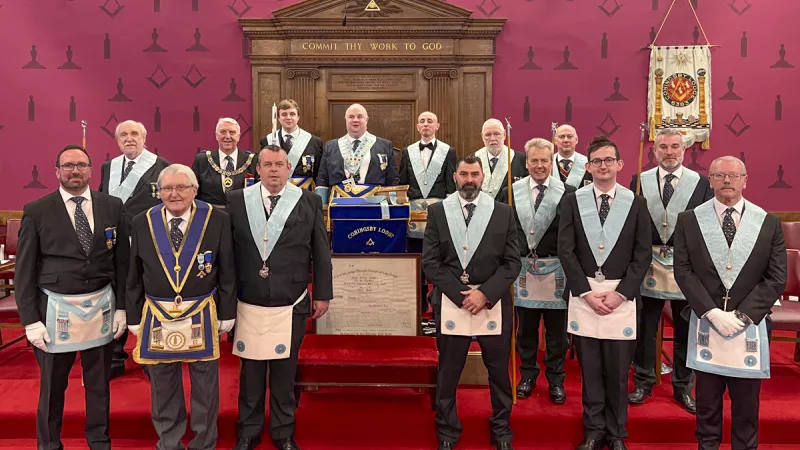 Herefordshire Freemasons at an Installation Meeting