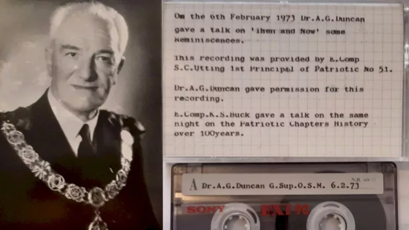 Dr. A.G. Duncan Grand Supt O.S.M. 6.2.73