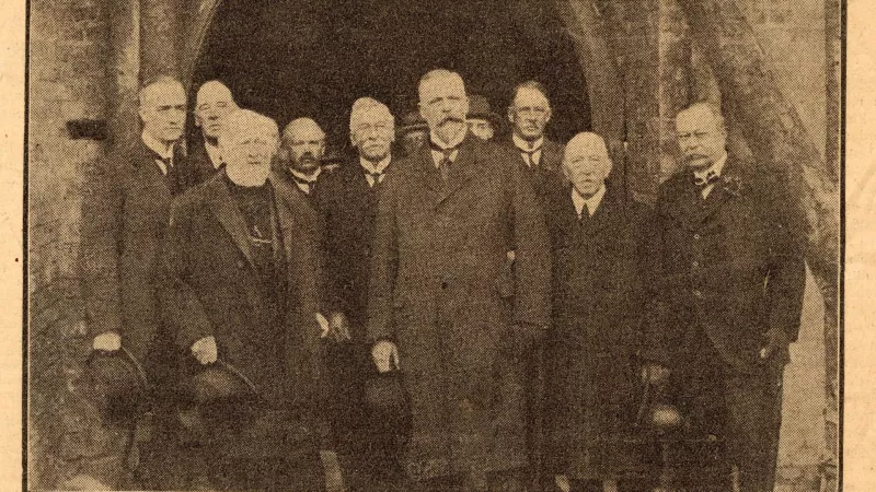 The Grand Lodge delegation visiting Liverpool Cathedral in 1923