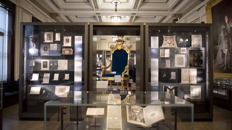 The North Galley of the Museum of Freemasonry