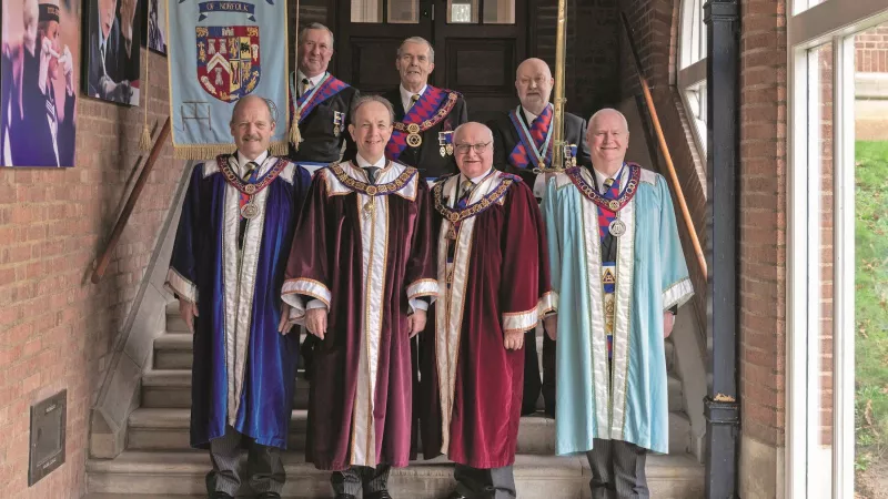 Pro Grand Master Jonathan Spence Installed Michael Butler as both the Provincial Grand Master and Provincial 1st Grand Principal of Norfolk.