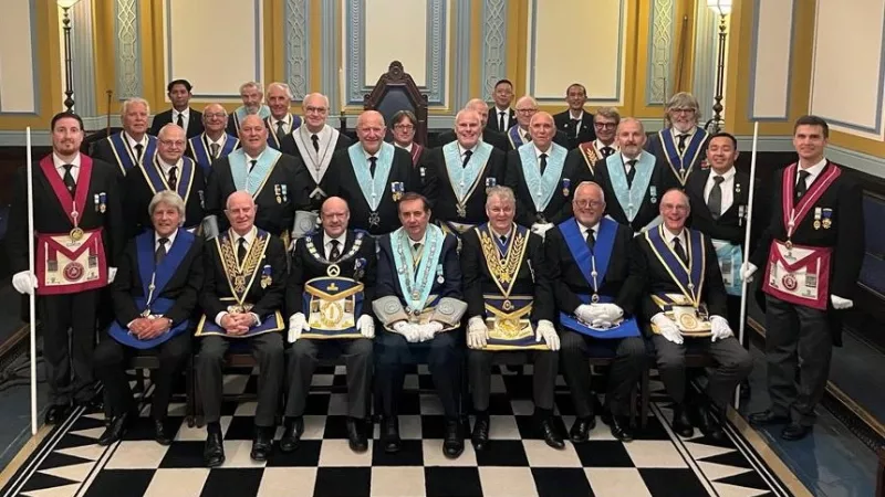 Old Actonians Lodge Members celebrate their centenary