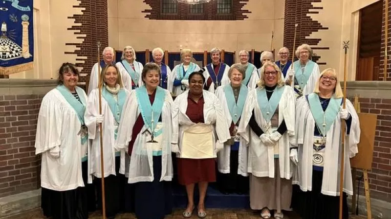 A gathering of the Order of Women Freemasons