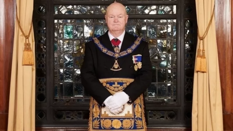 Pro Grand Master Peter Lowndes of the United Grand Lodge of England