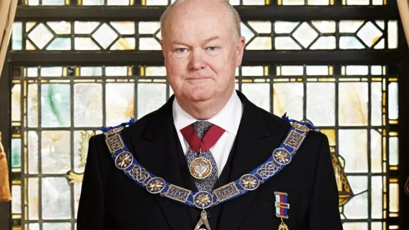 Pro Grand Master Peter Lowndes of the United Grand Lodge of England