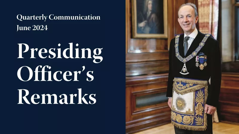Jonathan spence wearing his masonic regalia