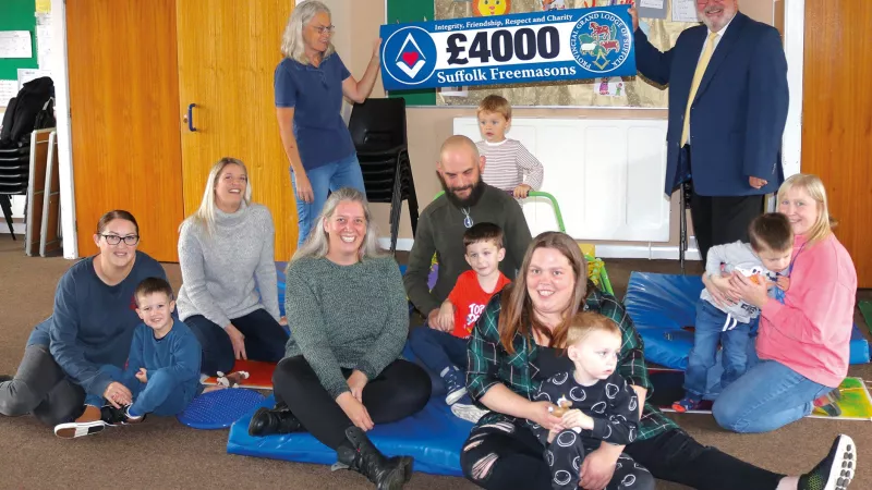 Suffolk Freemasons donate £4,000 to Ipswich Opportunity Group 