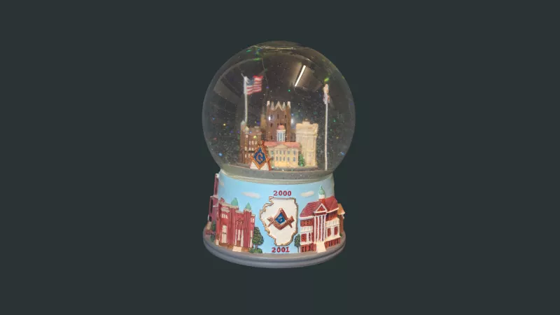 Masonic Snow Globe