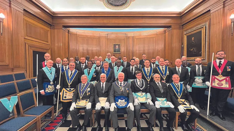 Cypriot Freemason travels to London to Initiate his brother