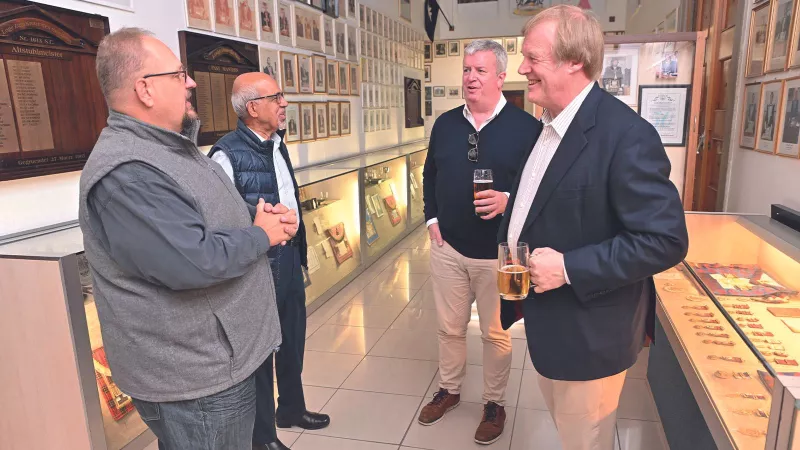 Sir David Wootton with Namibian Freemasons