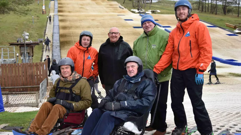Welsh Freemasons on skiing slopes