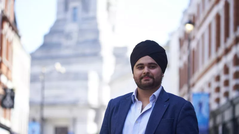 A Freemason standing around Covent Garden in London