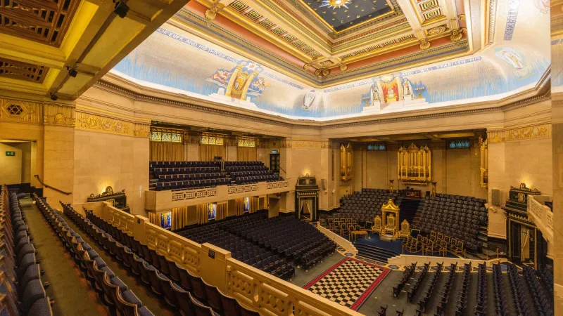 Grand Temple in Freemasons' Hall in Covent Garden London