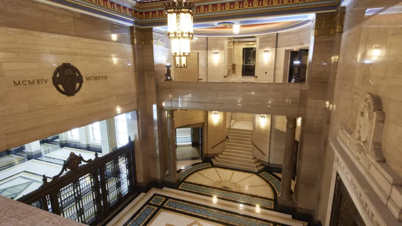 Vestibules in Freemasons' Hall in London