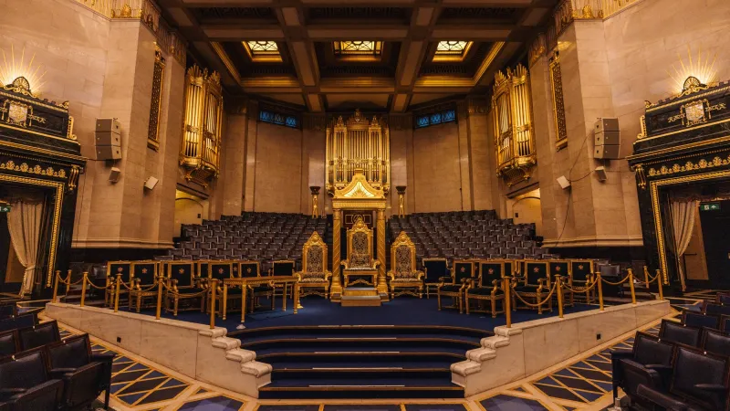 Grand Temple in Freemasons' Hall in Covent Garden London