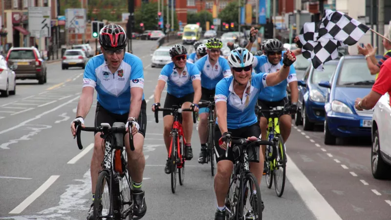 A group of Freemasons from Leicestershire & Rutland are cycling to raise money charity