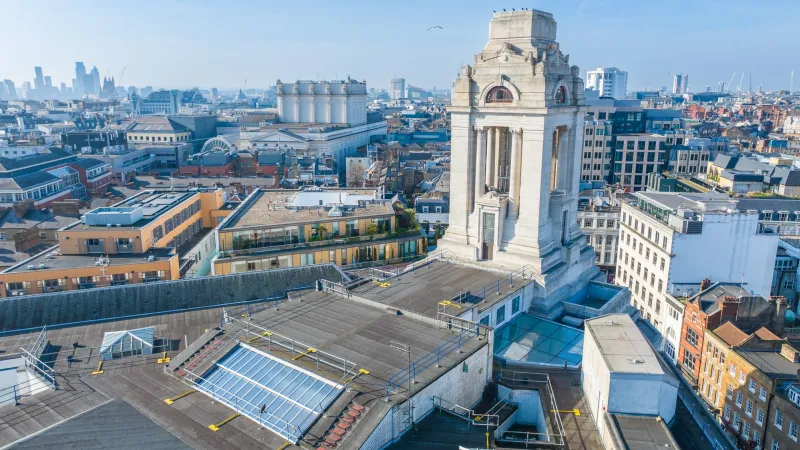 Roof of Freemasons Hall in Covent Garden London