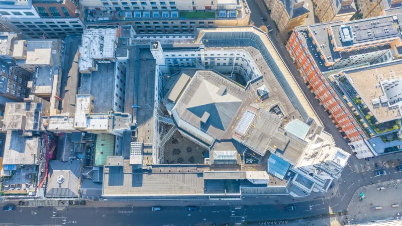 Roof of Freemasons Hall in Covent Garden London