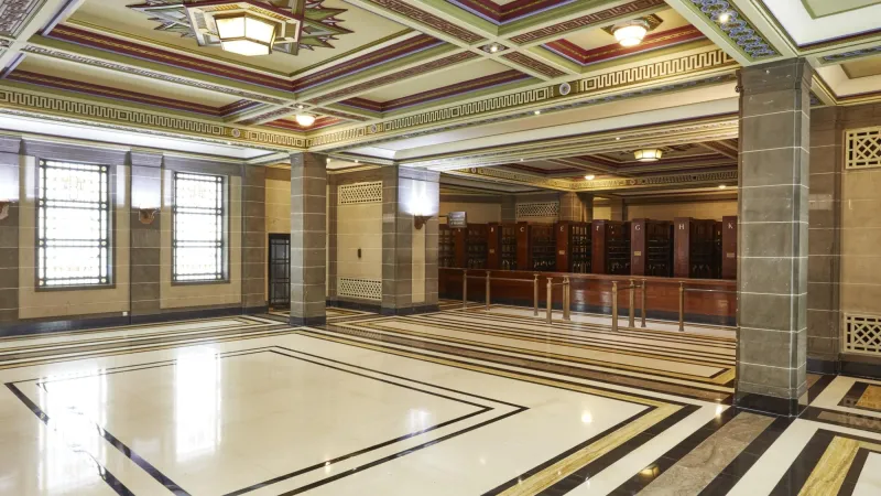Tower Cloakroom in Freemasons' Hall in London