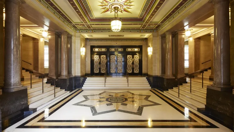 Tower Entrance in Freemasons' Hall in London
