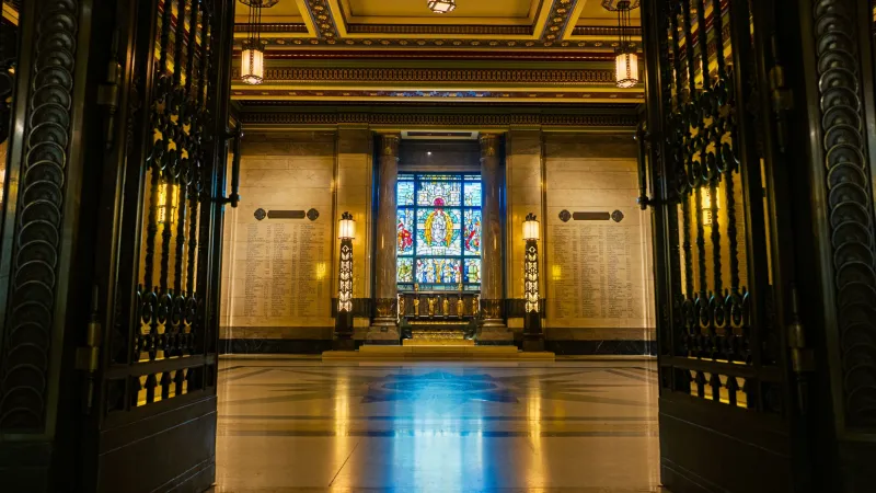 Vestibules in Freemasons' Hall in London