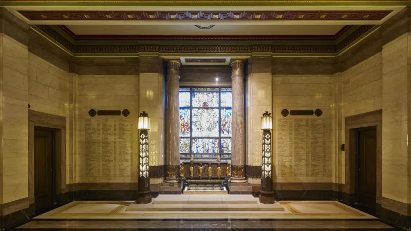 Vestibules in Freemasons' Hall in London