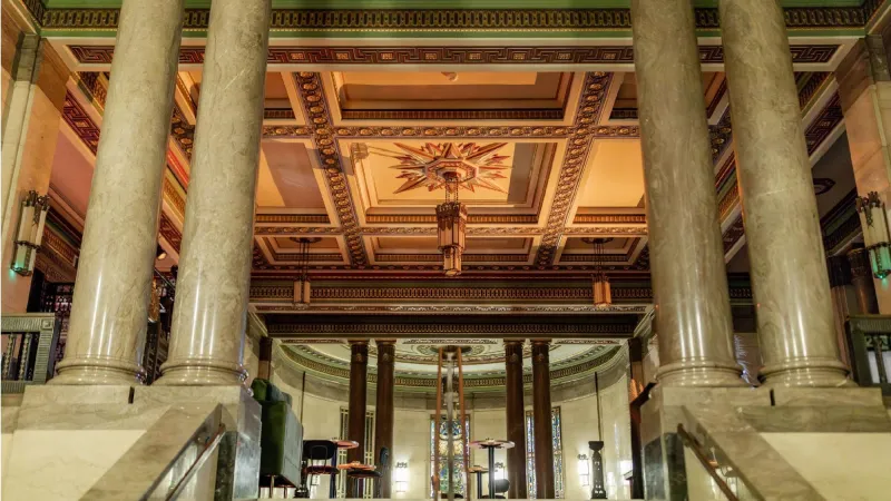 Vestibules in Freemasons' Hall in London