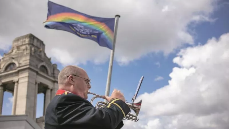 Trumpeter sounds the Last Post